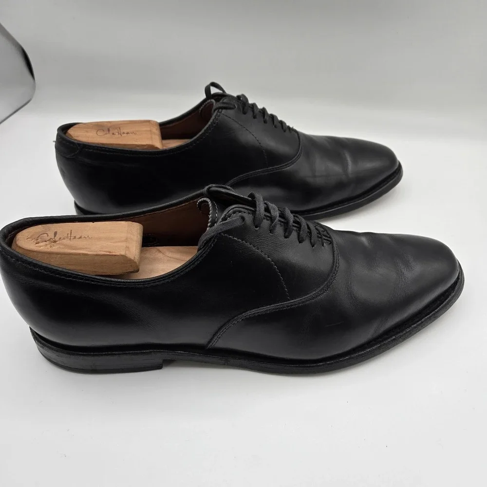 Allen Edmonds Shoes Mens Size 8.5 Black Oxford Leather Dress Made In USA